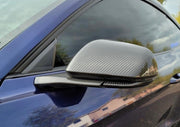 2015-2023 Mustang Carbon Fiber Style Mirror Trim Cover