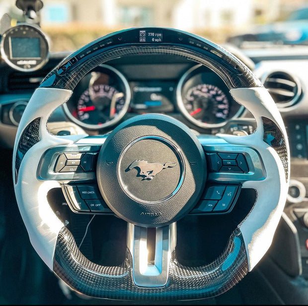 2018-2022 Mustang Carbon Fiber Steering Wheel