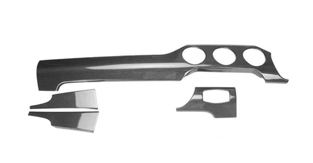 15+ Mustang Non-Performance Pack Dash Kit Solid Carbon Trim Overlay