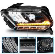 2010-2014 Mustang Euro V1 Headlights S550Euros