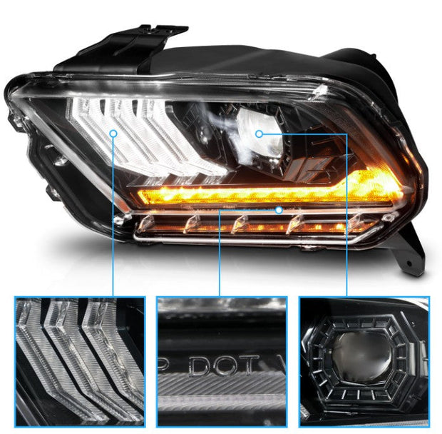 2010-2014 Mustang Euro V1 Headlights S550Euros