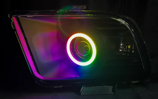 2005-2009 Mustang RGB 2010 Style Headlight S550Euros