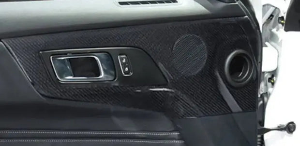2024 Mustang Interior Door Speaker Panel Solid Carbon Trim Overlay S550Euros