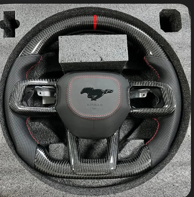 2024+ Mustang Carbon Fiber Steering Wheel S550Euros