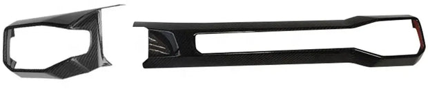 2024 Mustang 2pcs Interior Dashboard Cover Panel Solid Carbon Trim Overlay S550Euros