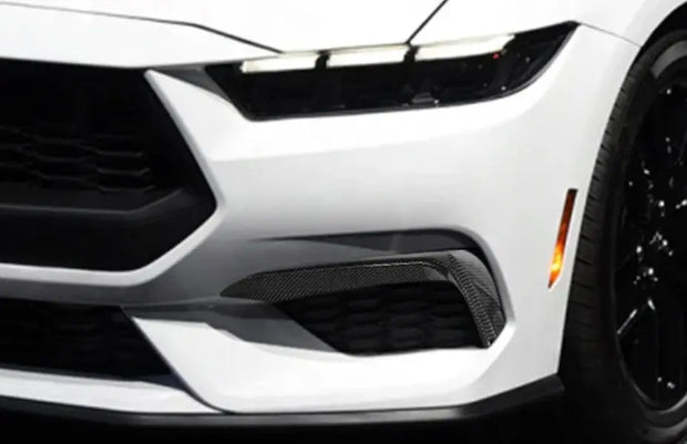 2024 Mustang Front upper Flaps Decoration Solid Carbon Trim Overlay S550Euros