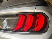 18+ Mustang Taillight Carbon style solid overlay