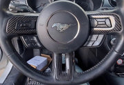 2015-2023 Mustang Carbon Steering Wheel Trim Replacement S550Euros