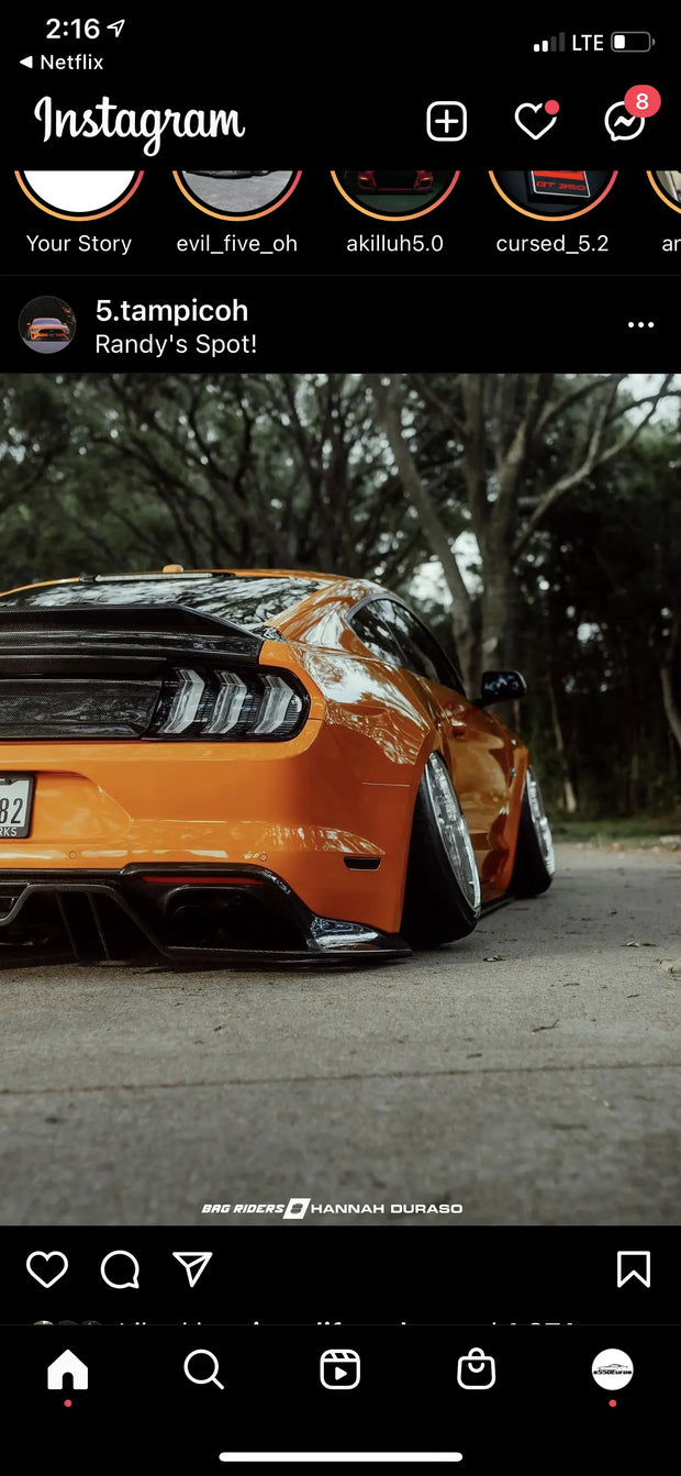 2018 Mustang Style Clear Taillight S550Euros