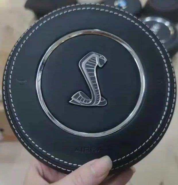 2015-2023 Mustang Custom Steering Wheel AirBag Cover S550Euros