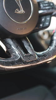 2018-2023 Mustang Carbon Fiber Steering Wheel S550Euros