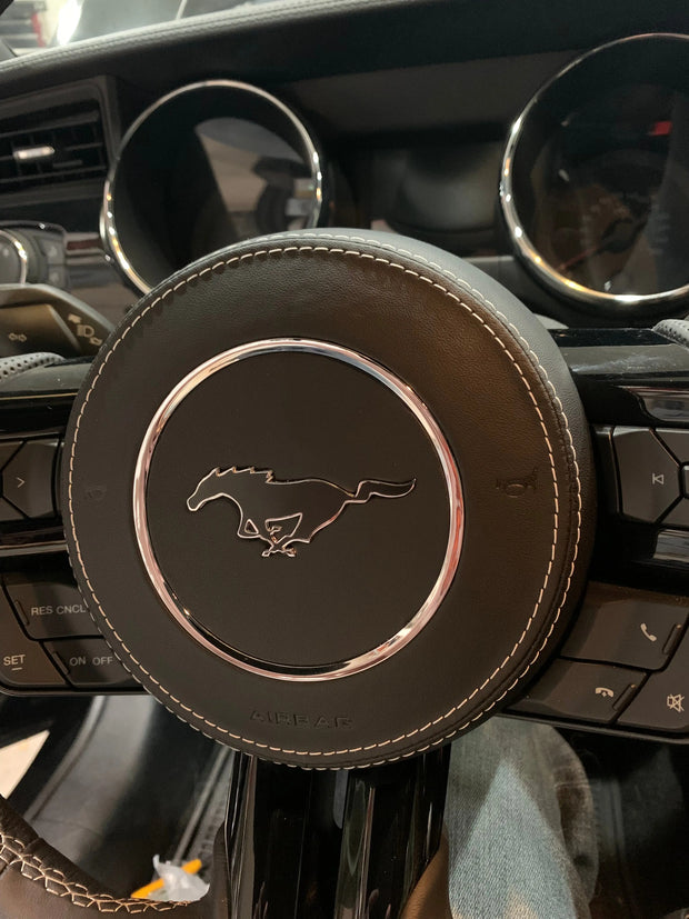 2015-2023 Mustang Custom Steering Wheel AirBag Cover S550Euros