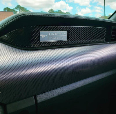 2015-2020 Mustang Carbon Fiber Dashboard Overlay