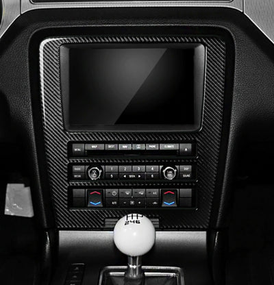 2010-2014 Mustang Carbon Fiber Navigation Multimedia Dash Trim