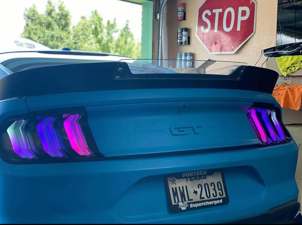 2015 Mustang Style Clear RGBW Taillight