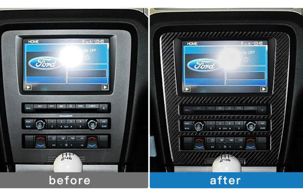 2010-2014 Mustang Carbon Fiber Navigation Multimedia Dash Trim S550Euros