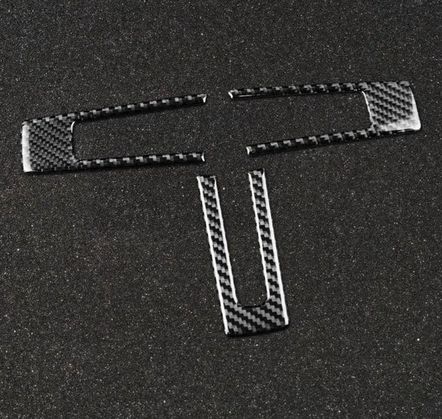 2010-2014 Mustang Carbon Fiber Steering Wheel Trim S550Euros