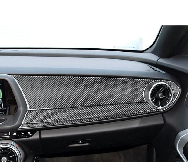 2016-2019 Camaro Carbon Fiber Dash Overlay S550Euros