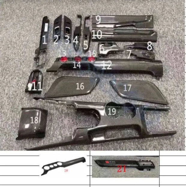 2015-2022 Mustang Carbon Overlay Replacement Kits