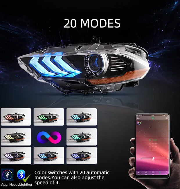 2018+ Mustang RGBW Headlight S550Euros