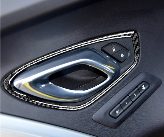 2016-2019 Camaro Carbon Fiber Door Handle Surround Overlay