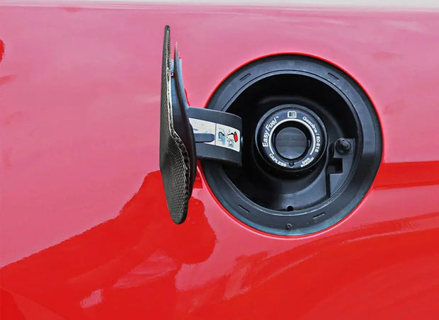 15+ Mustang Fuel Tank Solid Carbon Trim Overlay S550Euros