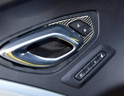 2016-2019 Camaro Carbon Fiber Door Lock Overlay
