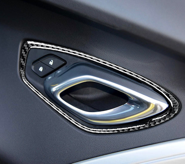 2016-2019 Camaro Carbon Fiber Door Handle Surround Overlay