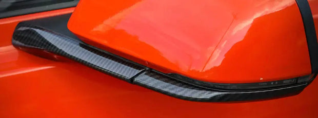 2015-2020 Mustang Carbon Fiber Style Mirror Trim Cover