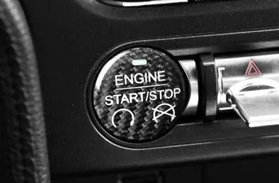 2015-2020 Mustang Carbon Engine Start/Stop Button Overlay