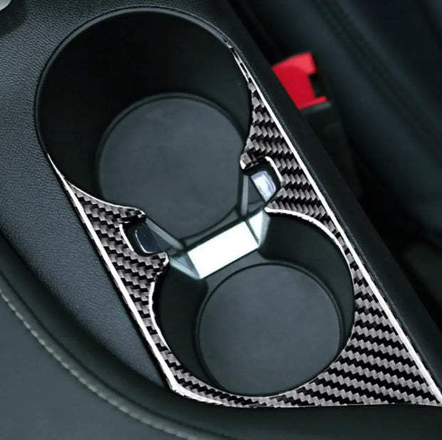 2016-2019 Camaro Carbon Fiber Cup Holder Trim Overlay S550Euros