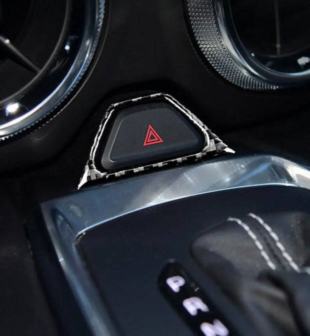 2016-2019 Camaro Carbon Fiber Hazard Trim Overlay S550Euros
