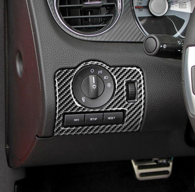2010-2014 Mustang Carbon Fiber Headlight Control Trim