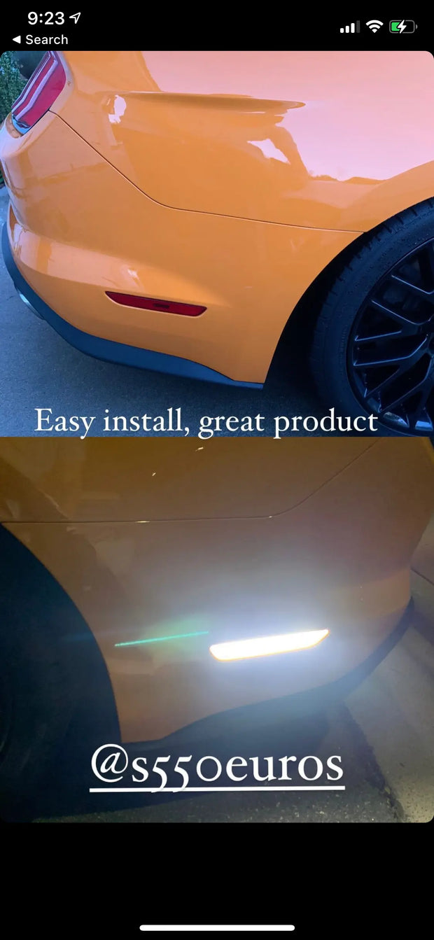 2015-2023 Mustang Sidemarkers S550Euros