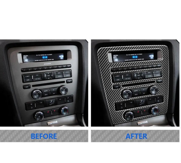 2010-2014 Mustang Carbon Fiber Multimedia Dash Trim S550Euros