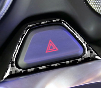 2016-2019 Camaro Carbon Fiber Hazard Trim Overlay