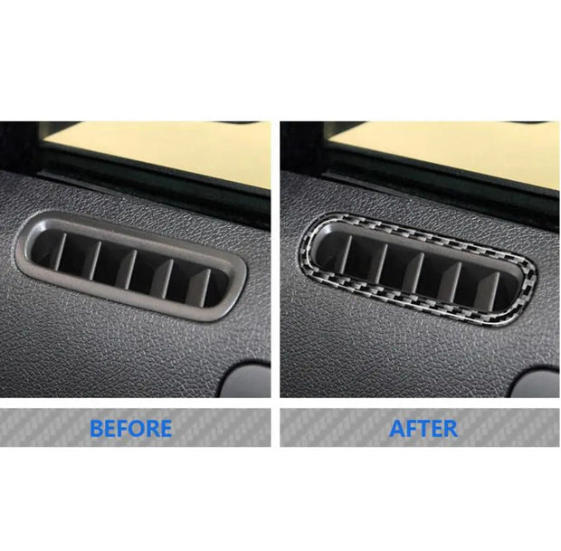 2010-2014 Mustang Carbon Fiber Door Vent Trim S550Euros