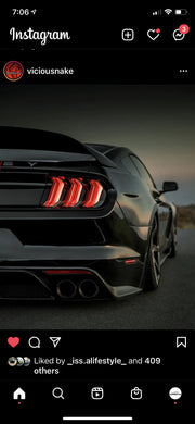 2018 Mustang Style Clear Taillight S550Euros