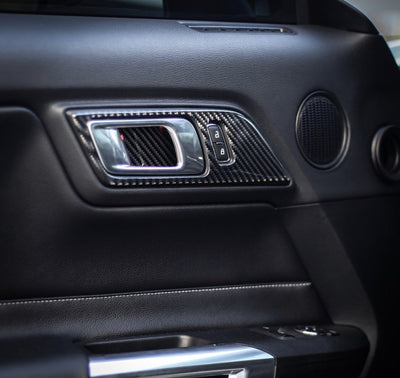 2015-2020 Mustang Carbon Fiber Door Handle Overlay