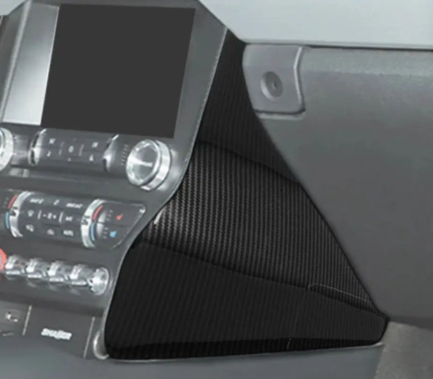 2015-2023 Mustang Carbon Fiber Central Side Control Panel Overlay S550Euros