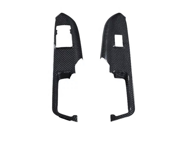 15+ Mustang Window Switch Solid Carbon Trim Overlay