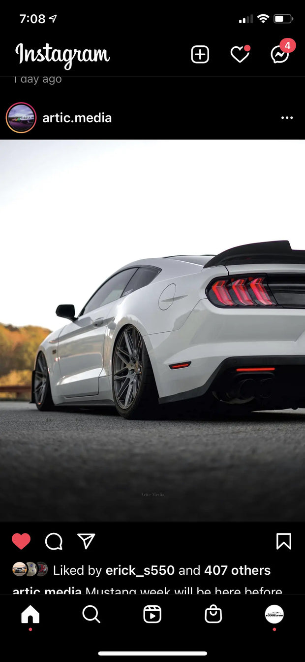 2018 Mustang Style Clear Taillight S550Euros