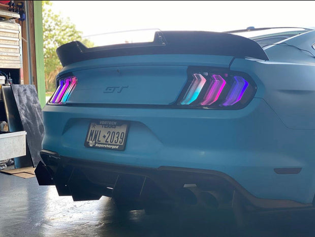 2015 Mustang Style Clear RGBW Taillight