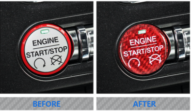 2015-2020 Mustang Carbon Engine Start/Stop Button Overlay