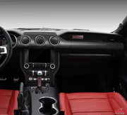 2015-2023 mustang Carbon Fiber 5 Piece Non-Performance Dash Trim Overlay S550Euros