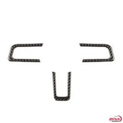 2015-2023 mustang Carbon Fiber Steering Wheel Trim Overlay S550Euros