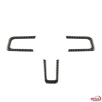 2015-2023 mustang Carbon Fiber Steering Wheel Trim Overlay S550Euros