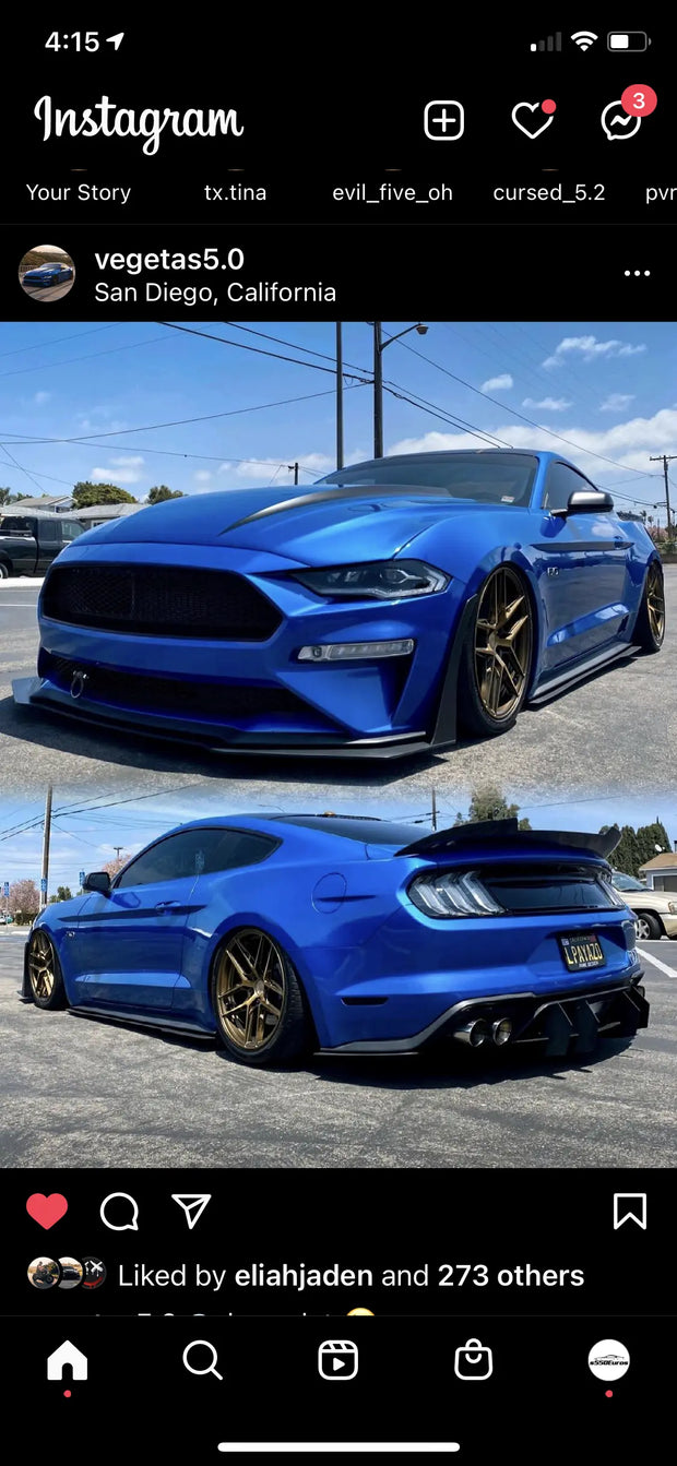 2018 Mustang Style Clear Taillight S550Euros