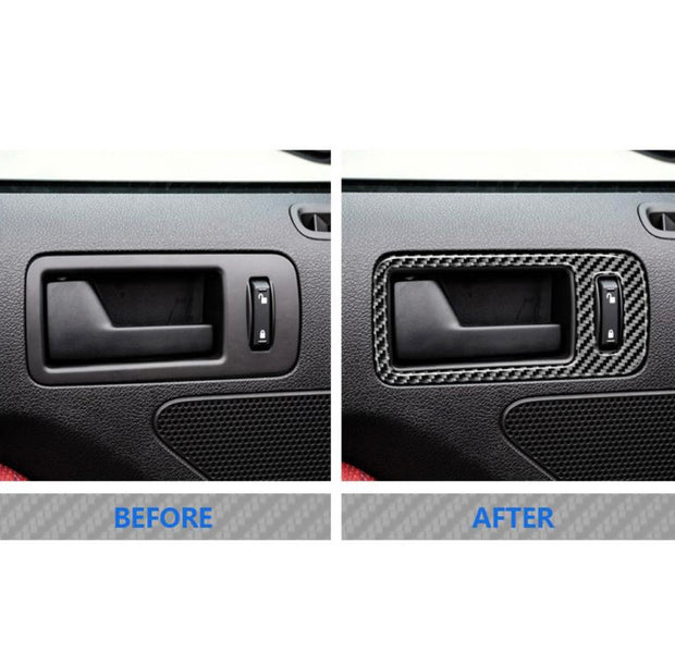 2010-2014 Mustang Carbon Fiber Door Handle Trim