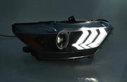2015-2017 Mustang Headlight 2018 Style S550Euros